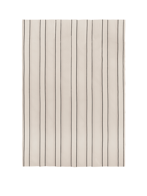 ferm LIVING Twill Bedspread Single – Off-White / Black