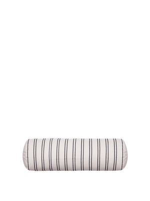 ferm LIVING Twill Bolster Cushion – Off-white / Black