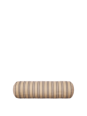 ferm LIVING Twill Bolster Cushion – Cashmere / Black
