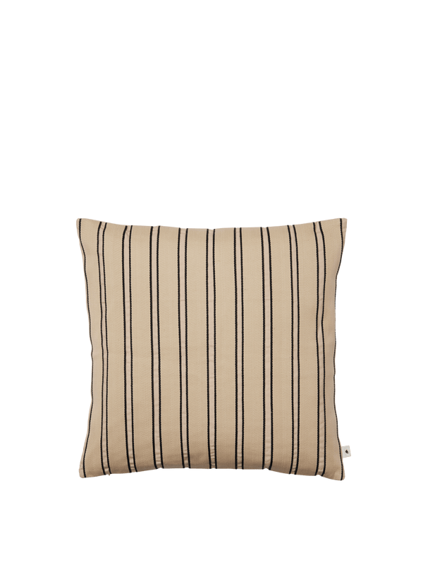 ferm LIVING Twill Cushion – Cashmere / Black