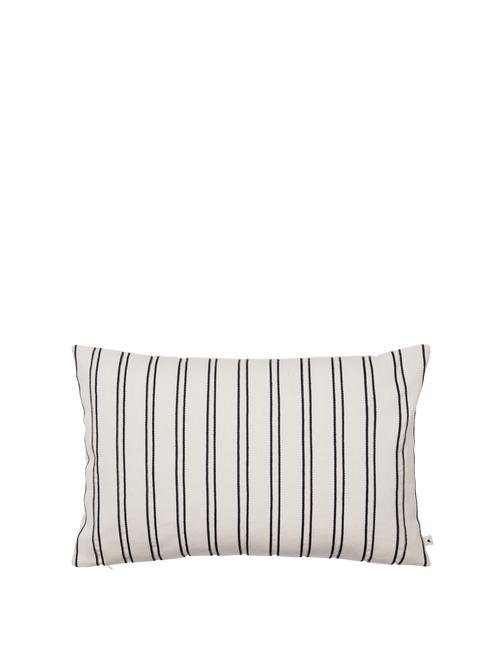 ferm LIVING Twill Cushion Cover Rectangular – Off-white / Black