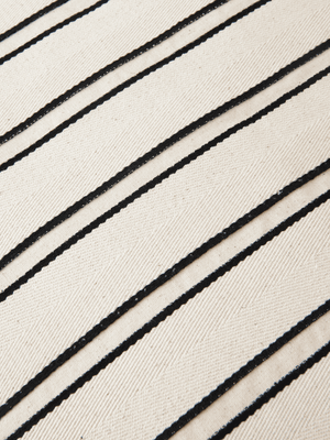 ferm LIVING Twill Cushion Cover Rectangular – Off-white / Black