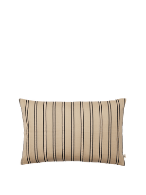 ferm LIVING Twill Cushion Cover Rectangular – Cashmere / Black