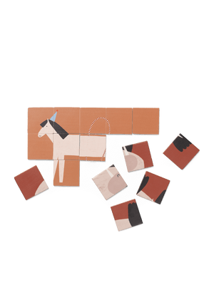 ferm LIVING Two-Sided Puzzle – Walrus & Horse