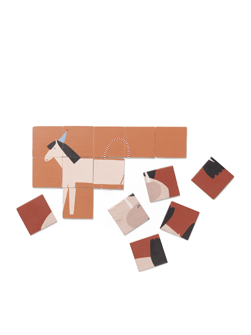 ferm LIVING Two-Sided Puzzle – Walrus & Horse