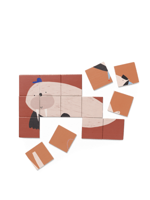 ferm LIVING Two-Sided Puzzle – Walrus & Horse