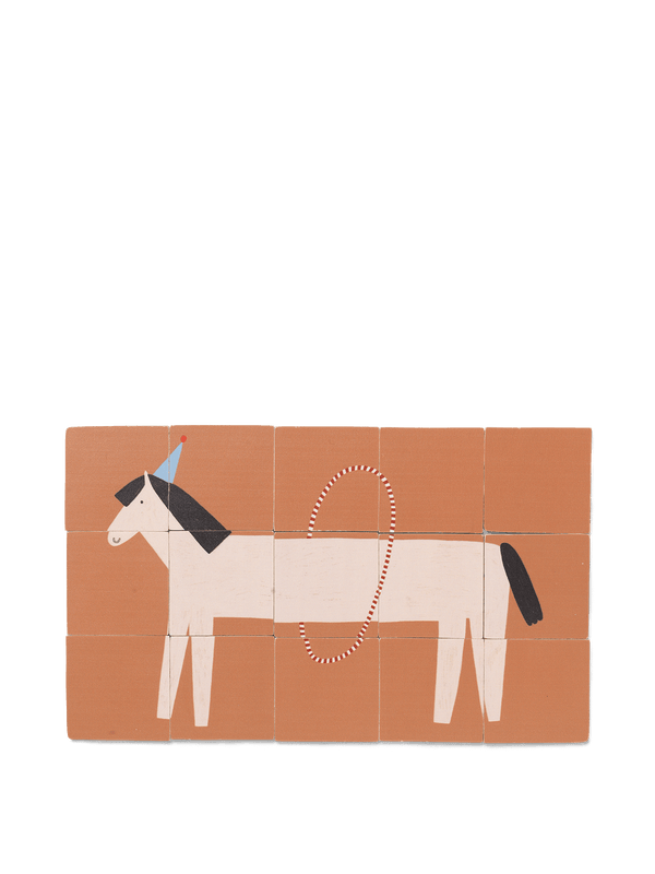 ferm LIVING Two-Sided Puzzle – Walrus & Horse