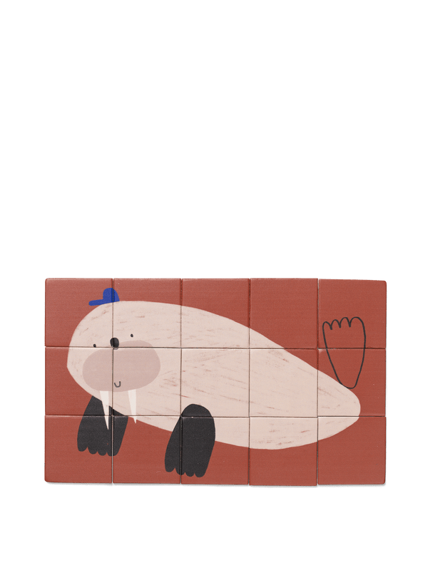ferm LIVING Two-Sided Puzzle – Walrus & Horse