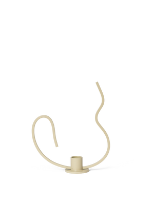 ferm LIVING Valse Candle Holder Low – Cashmere