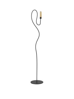 ferm LIVING Valse Floor Candle Holder – Black