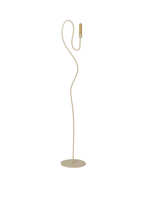 ferm LIVING Valse Floor Candle Holder – Cashmere