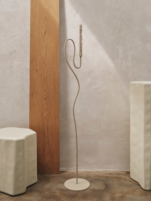 ferm LIVING Valse Floor Candle Holder – Cashmere