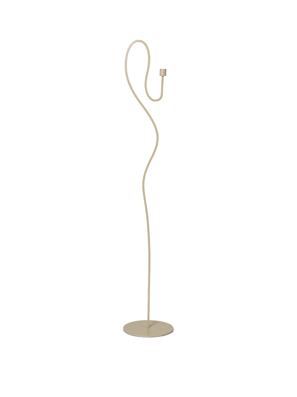 ferm LIVING Valse Floor Candle Holder – Cashmere