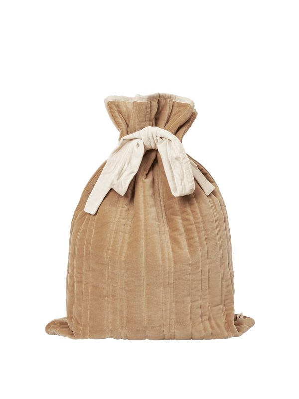 ferm LIVING Vari Quilted Sack – Velvet – Tan