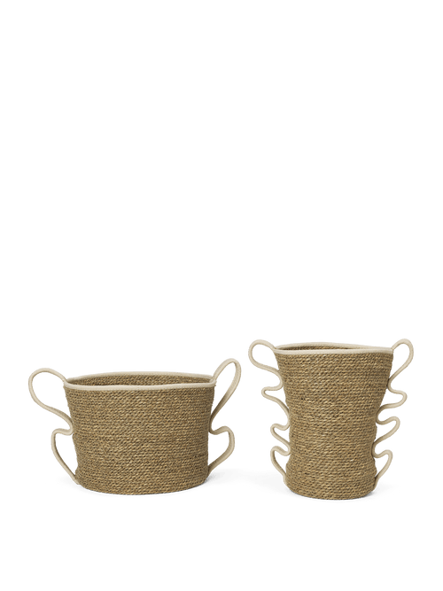 ferm LIVING Verso Baskets – Set of 2 – Off-white
