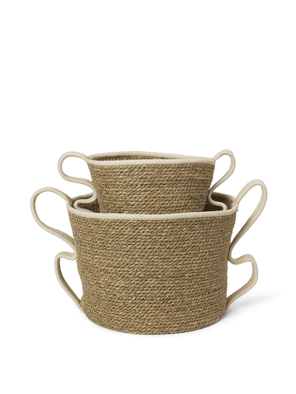 ferm LIVING Verso Baskets – Set of 2 – Off-white