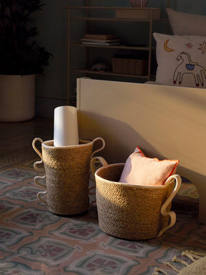 ferm LIVING Verso Baskets – Set of 2 – Off-white
