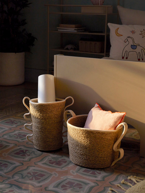ferm LIVING Verso Baskets – Set of 2 – Off-white