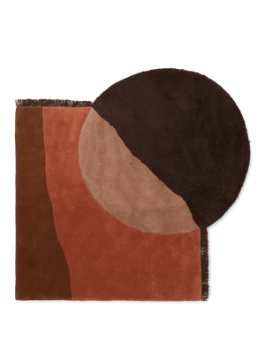 ferm LIVING View Tufted Rug – Red Brown