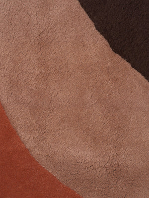 ferm LIVING View Tufted Rug – Red Brown
