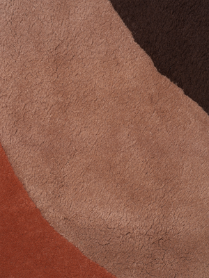 ferm LIVING View Tufted Rug – Red Brown