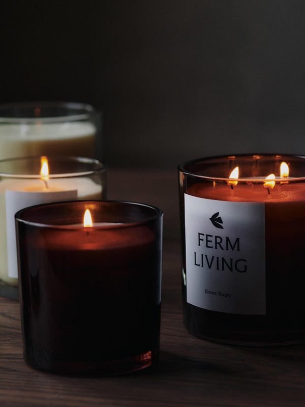 ferm LIVING Vitto Scented Candle H10 cm – Light Celedon