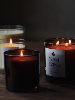 ferm LIVING Vitto Scented Candle H12 cm – Dark Grape