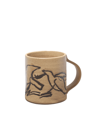 ferm LIVING Vuelo Mug – Dark Buff