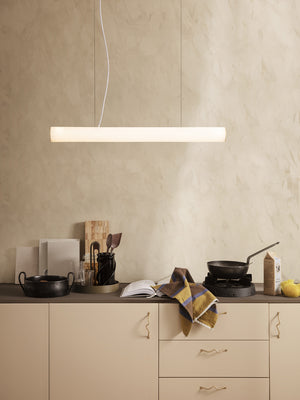 ferm LIVING Vuelta Pendant II 100 cm – White / Brass
