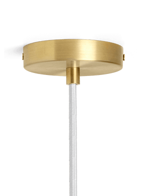 ferm LIVING Vuelta Pendant II 100 cm – White / Brass