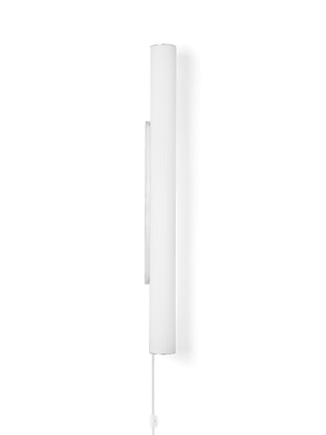 ferm LIVING Vuelta Wall Lamp 100 cm – White / Stainless Steel