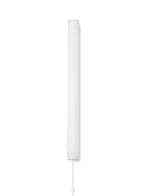 ferm LIVING Vuelta Wall Lamp 100 cm – White / Stainless Steel