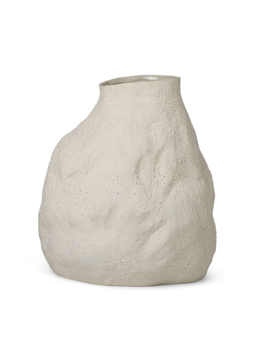 ferm LIVING Vulca Vase Large – Off-White Stone
