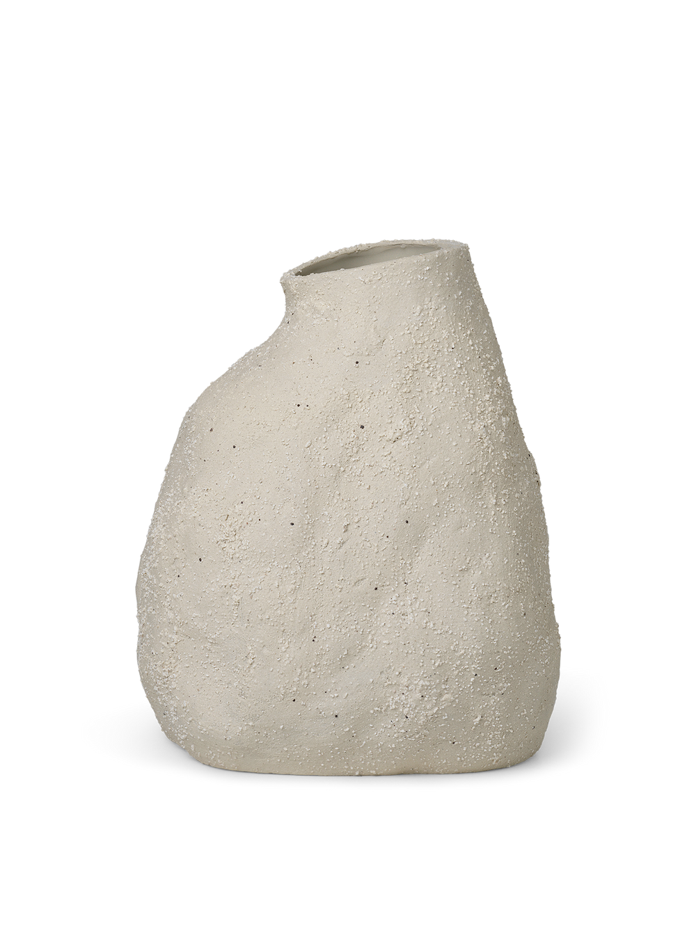 ferm LIVING Vulca Vase Medium – Off-White Stone