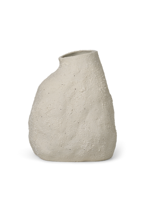 ferm LIVING Vulca Vase Medium – Off-White Stone