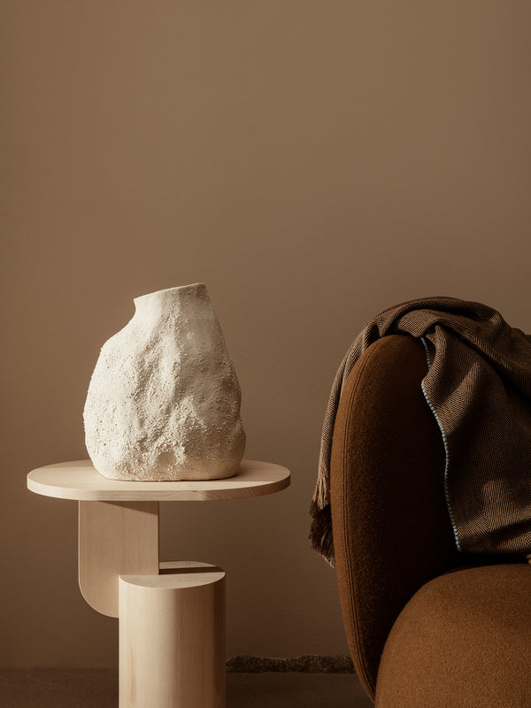 ferm LIVING Vulca Vase Medium – Off-White Stone