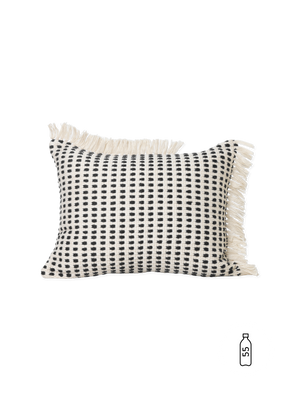 ferm LIVING Way Cushion Rectangular – Off-White / Blue