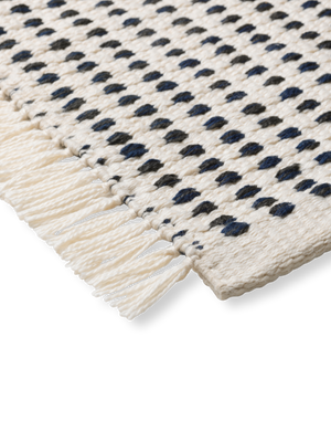ferm LIVING Way Runner – Off-White / Blue