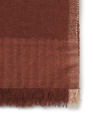 ferm LIVING Weaver Throw – Red Brown