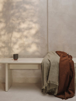 ferm LIVING Weaver Throw – Grey Green