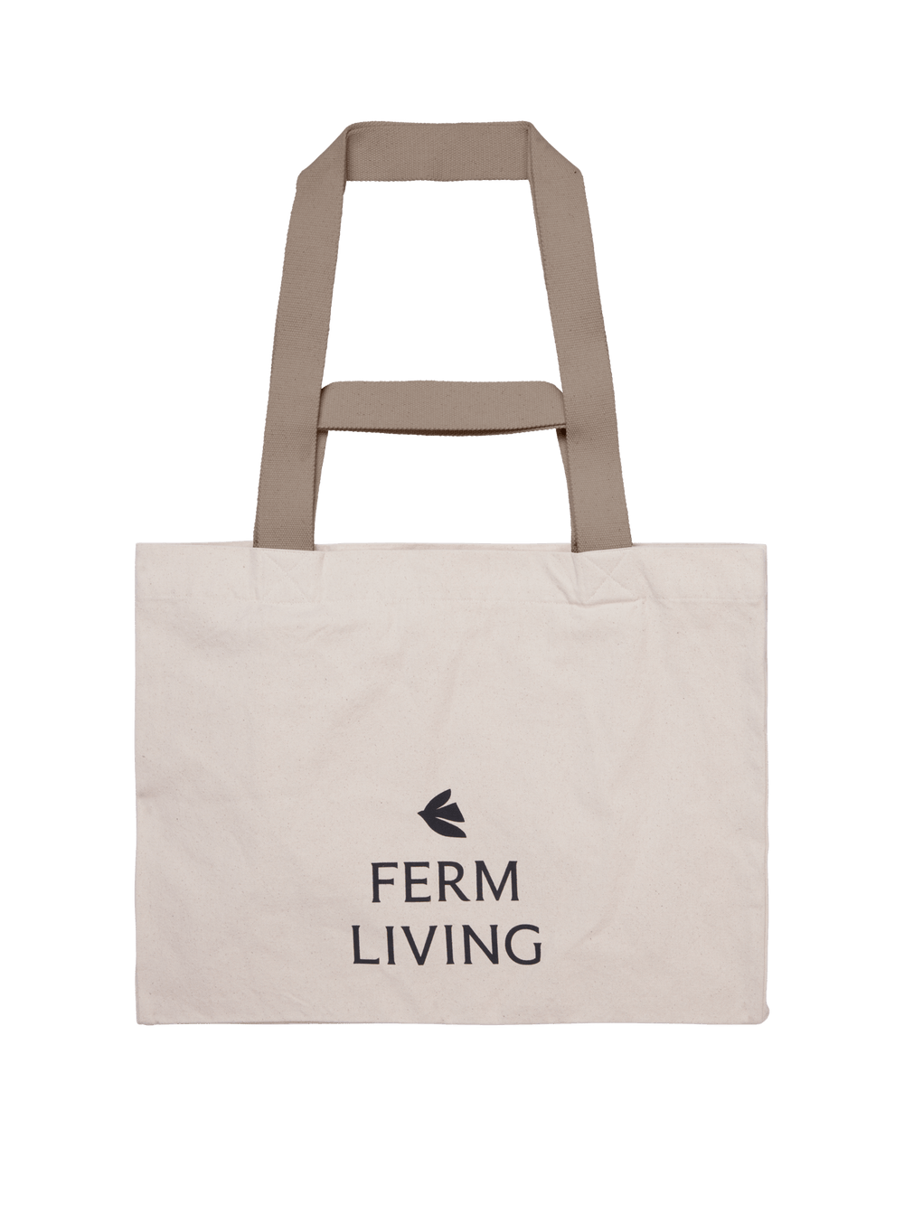 ferm LIVING Weekend Bag – Undyed / Dark Cashmere
