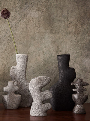 ferm LIVING Yara Vase Small – Grey Pumice