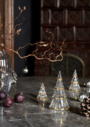 Fairytales Christmas tree xlarge clear with gold