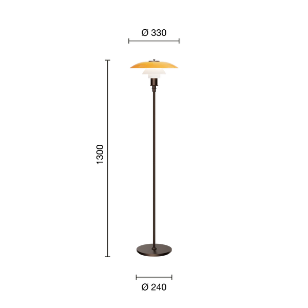 PH 3½-2½ Floor Lamp Centenary Edition