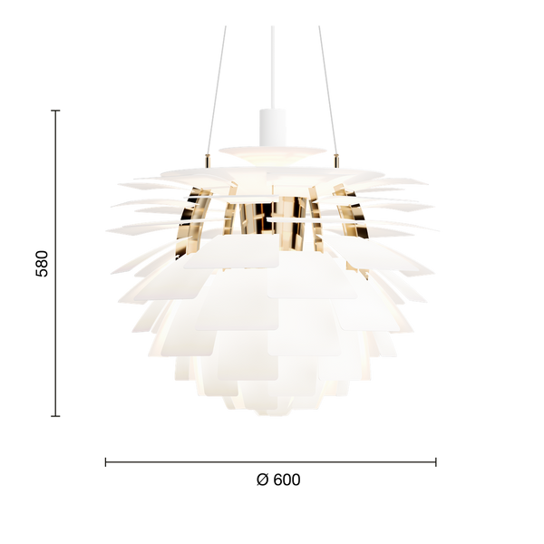 #softwhite/brassmetallised #Ø600