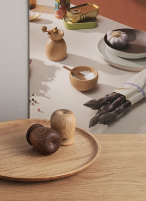 Menageri Salt and pepper set H6 cm oak/smoked oak