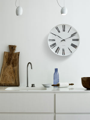 Roman Wall clock Ø48 cm white/black