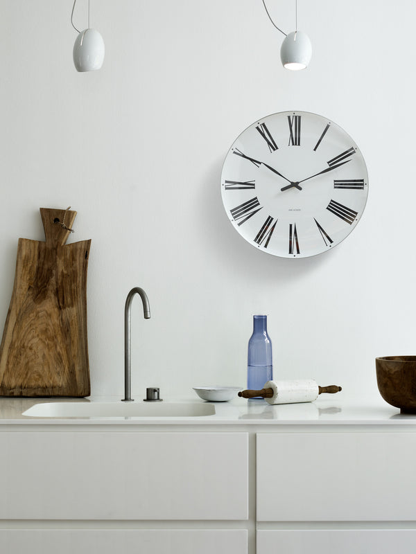 Roman Wall clock Ø48 cm white/black